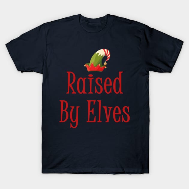 Raised By Elves Cute Elf Family T-Shirt by MasliankaStepan